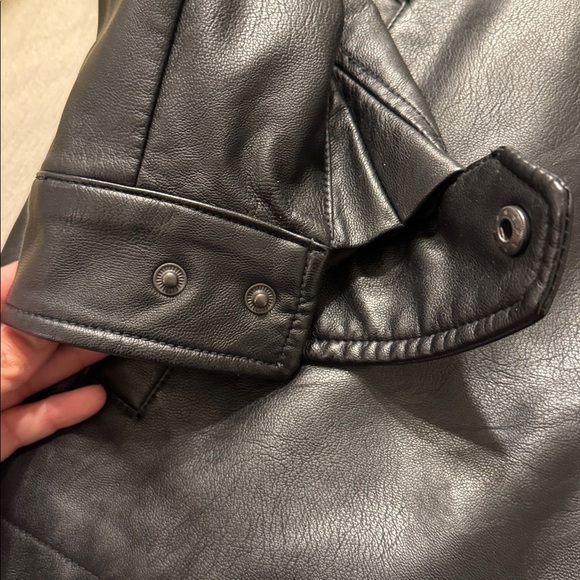 Dockers Faux Leather Jacket Men’s XL Quilt Lined Full Zipper - Picture 9 of 9